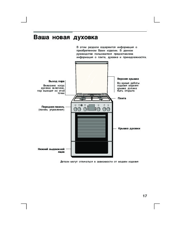 Ukinox духовой шкаф инструкция