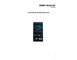 Инструкция сотового gsm, смартфона Qumo Quest 601