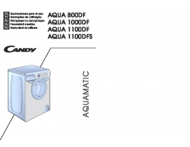 Инструкция стиральной машины Candy AQUA 1000DF