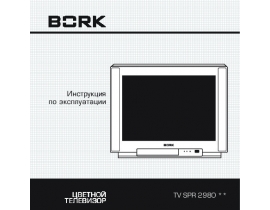 Инструкция кинескопного телевизора Bork TV SPR 2980 SI