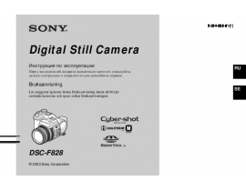 Инструкция цифрового фотоаппарата Sony DSC-F828