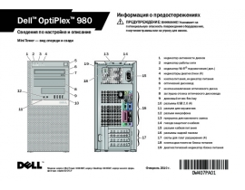 Инструкция, руководство по эксплуатации системного блока Dell OptiPlex 980