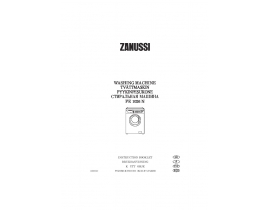 Инструкция стиральной машины Zanussi FE 1026 N (Aquacycle 1000)