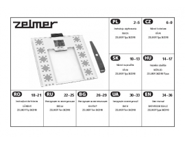 Инструкция, руководство по эксплуатации весов ZELMER 34Z018