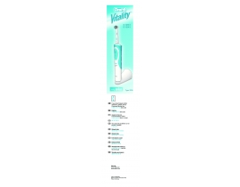 Инструкция, руководство по эксплуатации эл. зубной щетки Braun Vitality PC