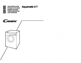 Инструкция стиральной машины Candy Aquamatic 8 T